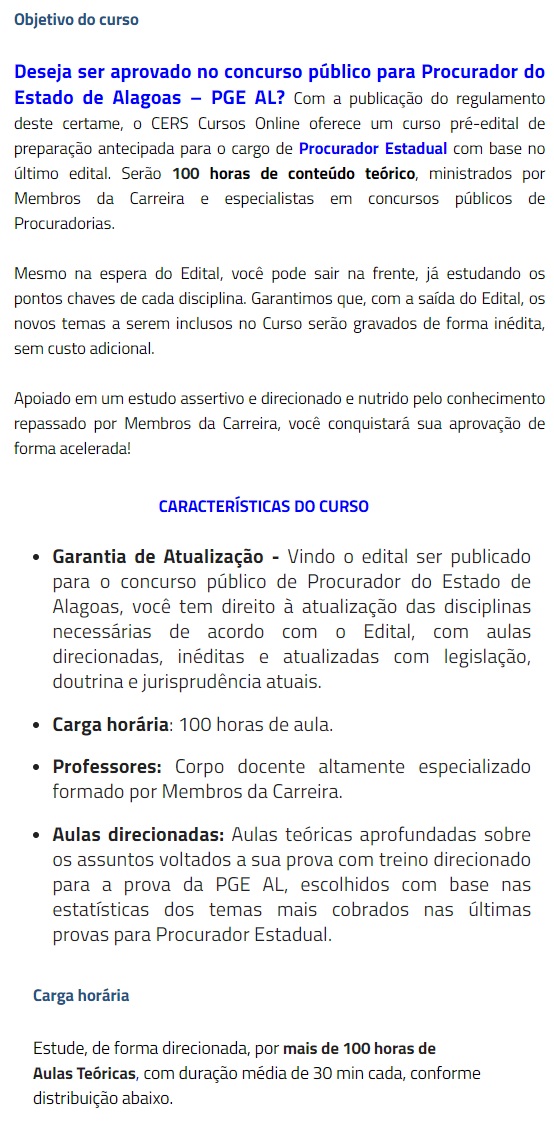 PGE AL Procurador do Estado do Alagoas (CERS 2021) 4